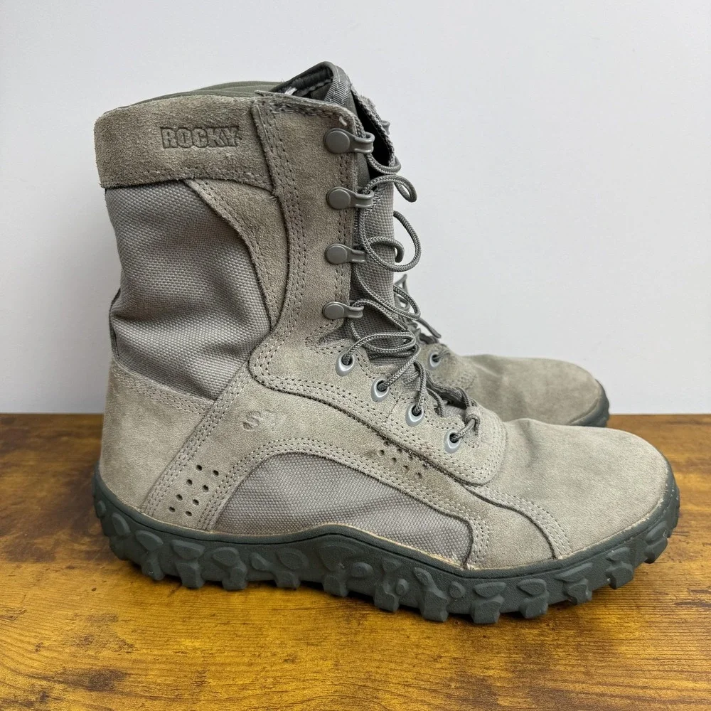 Rocky S2V Special Ops Boots Mens Size 13 Gray Suede Combat Tactical Vibram